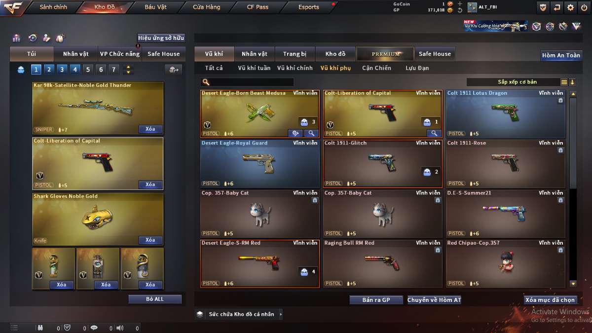 shop acc cf uy tin gia re